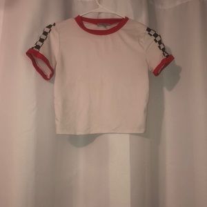 Charlotte Russe Checker Patterned Crop Top